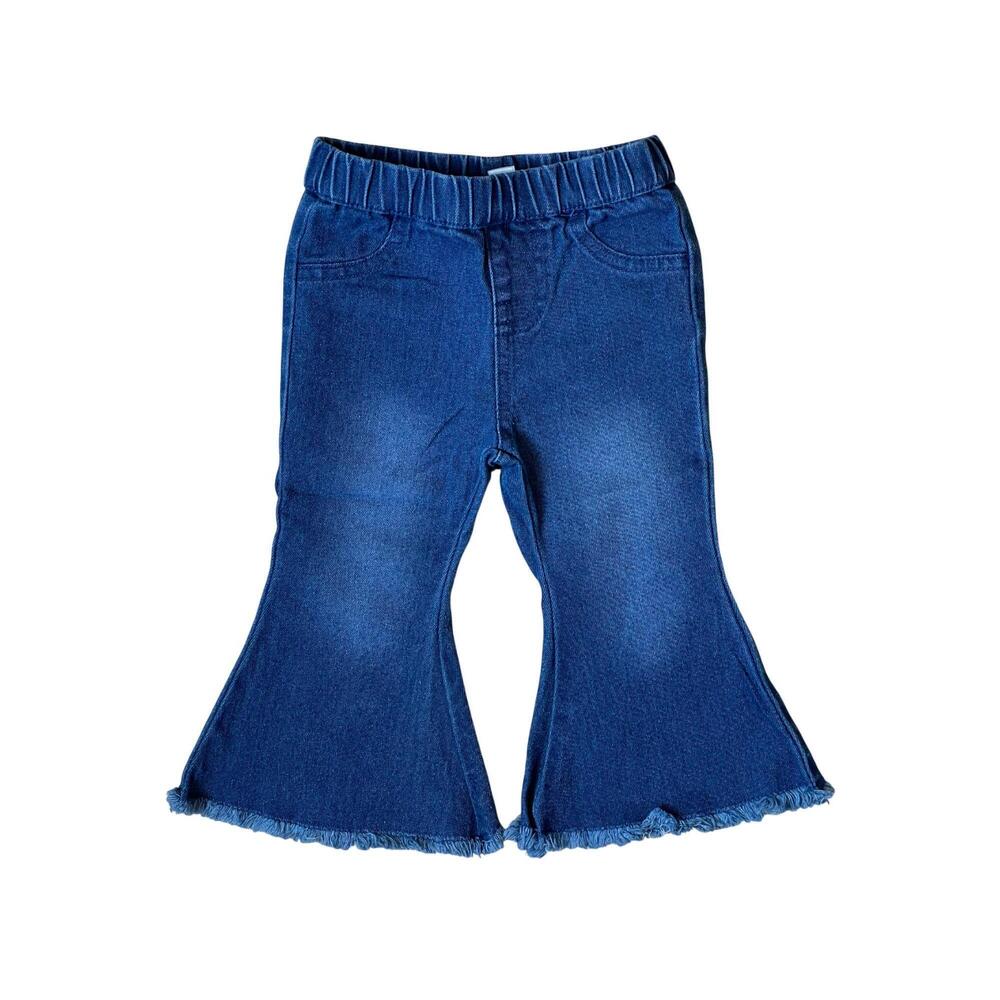 NEW BAILEY'S BLOSSOMS girl's “sophie” bell bottom flare denim in dark wash